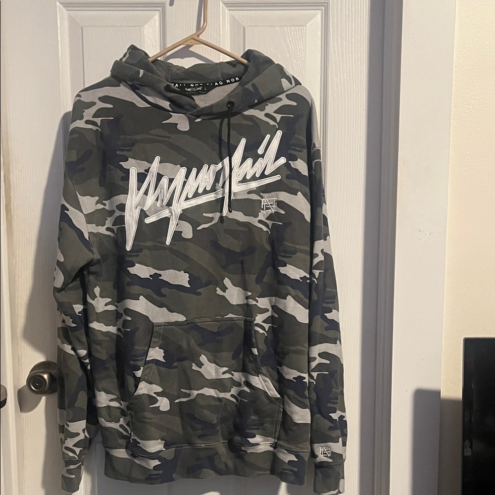 Flag Nor Fail Gray Camo Hoodie